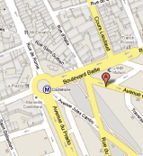 Situation du Studio Castellane